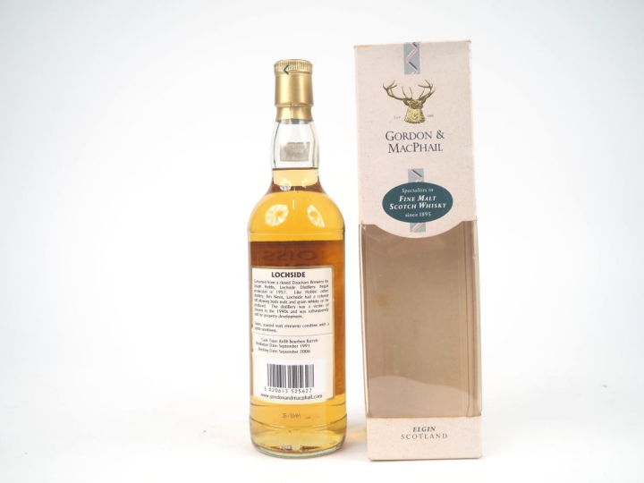 LOCHSIDE 15 YEARS GORDON   MACPHAIL DISTILLED : 1991 - BOTTLED : 2006 
