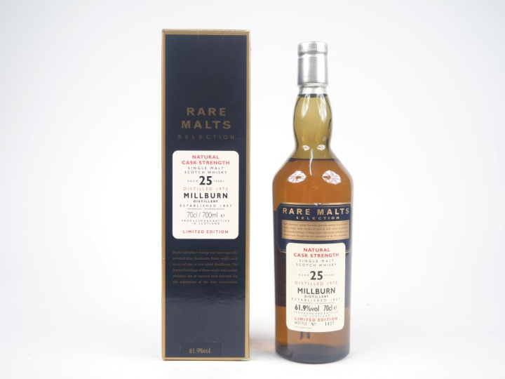 MILLBURN 25 YEARS RARE MALTS SELECTION DISTILLED : 1975 - BOTTLED : 10