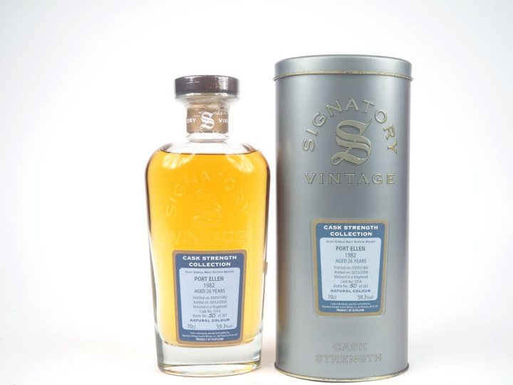 PORT ELLEN 26 YEARS SIGNATORY VINTAGE DISTILLED : 05/05/1982 - BOTTLED