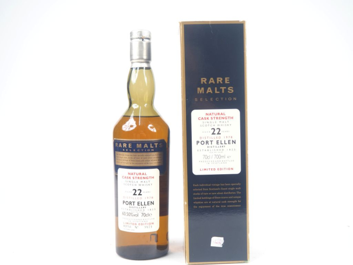 PORT ELLEN 22 YEARS RARE MALTS SELECTION DISTILLED : 1978 - BOTTLED : 