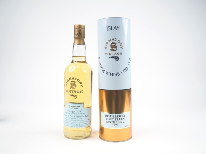 PORT ELLEN 23 YEARS SIGNATORY VINTAGE DISTILLED : 16/11/1979 - BOTLLED