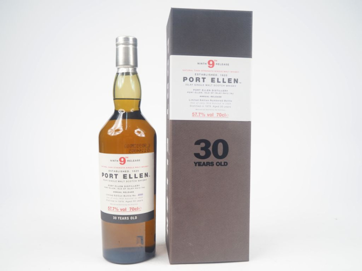 PORT ELLEN 30 YEARS 9TH RELEASE LIMITED EDITION DISTILLED : 1979 - BOT