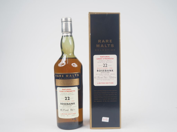 ROSEBANK 22 YEARS RARE MALTS SELECTION DISTILLED : 1981 - BOTTLED : 04