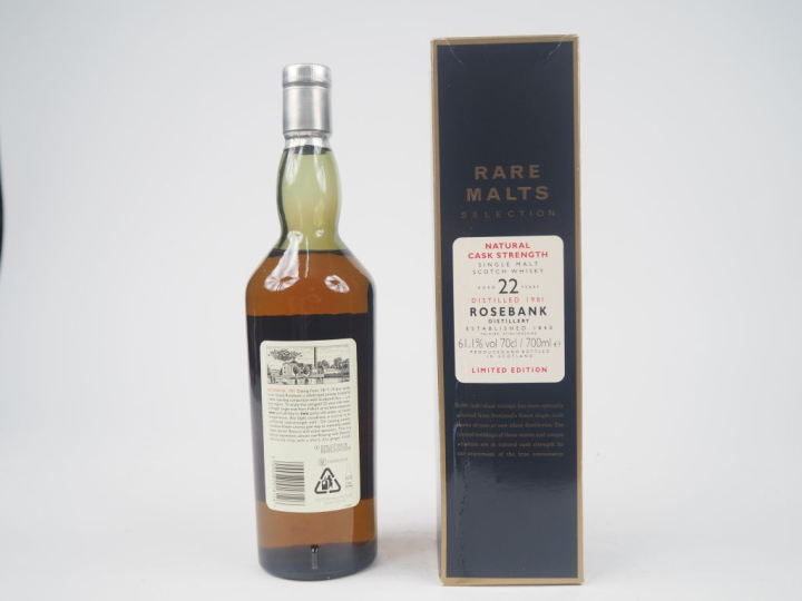 ROSEBANK 22 YEARS RARE MALTS SELECTION DISTILLED : 1981 - BOTTLED : 04