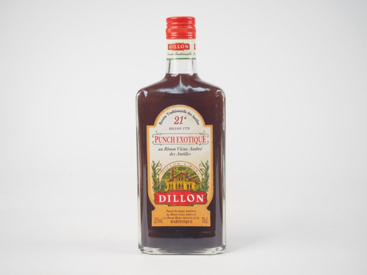 1 BOUTEILLE RHUM VIEUX AMBRÉ DILLON PUNCH EXOTIQUE 