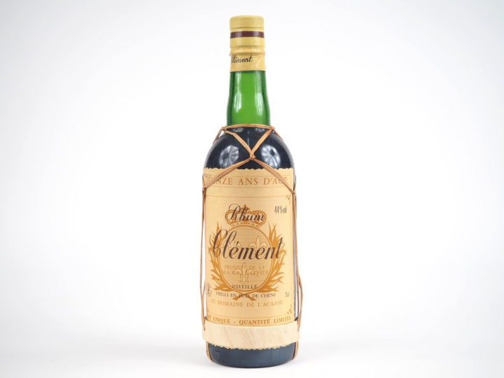 1 BOUTEILLE RHUM CLÉMENT "15 ANS D'AGE"  44 % 