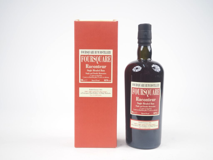 1 BOUTEILLE RHUM FOURSQUARE 17 YEARS VELIER BOTTLED : 01/2023 -  61 % 