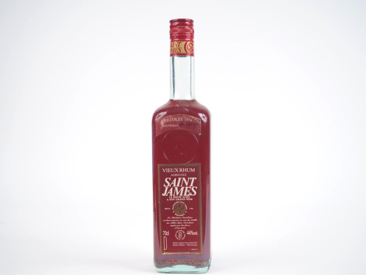 1 BOUTEILLE VIEUX RHUM ST JAMES "HORS D'AGE" N° 003294 - 44 % 