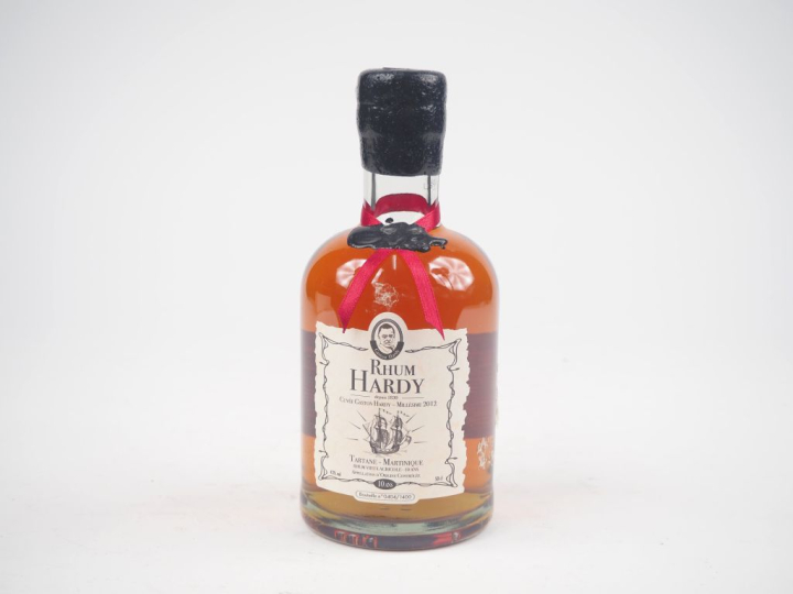 1 BOUTEILLE (50 CL) RHUM HARDY 10 YEARS DISTILLED : 2012 - BOTTLED : 2