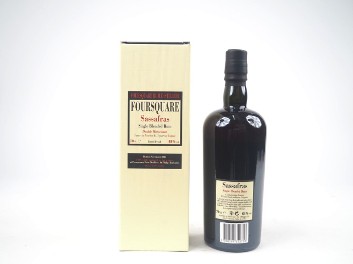 1 BOUTEILLE RHUM FOURSQUARE 14 YEARS VELIER BOTTLED : 11/2020 - 61 % -