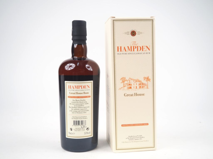 1 BOUTEILLE RHUM HAMPDEN BOTTLED : 2021 - 55 % - CASK : THE GREAT HOUS