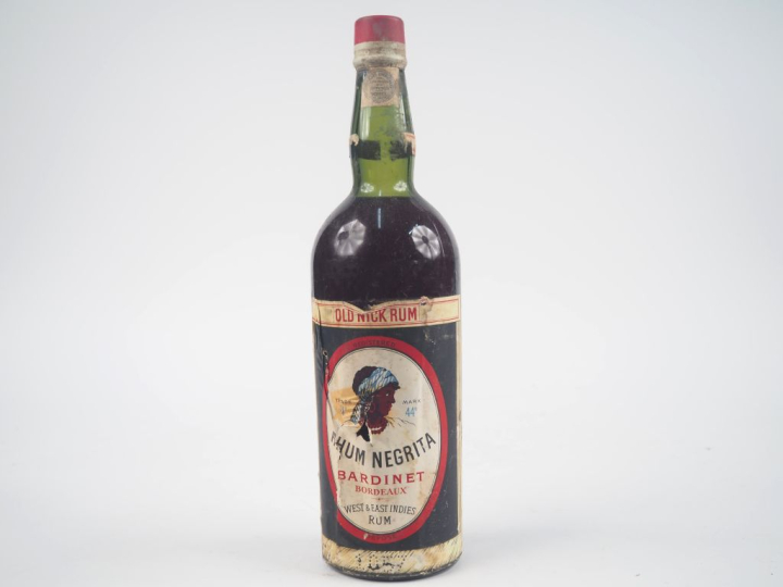 1 VIEILLE BOUTEILLE (1 L) RHUM NEGRITA "OLD NICK RUM" 44 % - EA