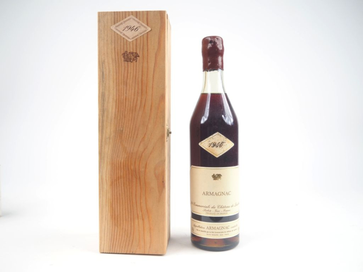 1 BOUTEILLE ARMAGNAC CHÂTEAU DE LAUBADE - 1946 - COFFRET