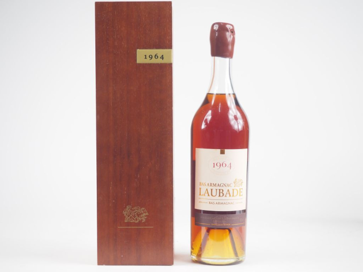 1 BOUTEILLE BAS ARMAGNAC LAUBADE - 1964 - CBO 