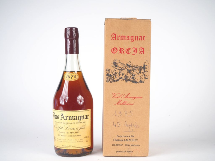 1 BOUTEILLE BAS ARMAGNAC CHÂTEAU DE MAUHIC OREJA LOUIS ET FILS  45 % -