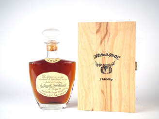 Vente aux enchères 1 BOUTEILLE BAS ARMAGNAC LACAVE 42 % - 1984 - CBO 