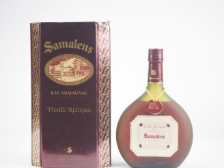 Vente aux enchères 1 BOUTEILLE BAS ARMAGNAC HORS D'AGE "VIEILLE RELIQUE" SAMALENS  