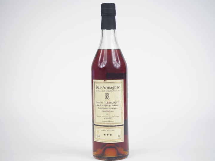 1 BOUTEILLE BAS ARMAGNAC *** DOMAINE LE BASQUE C. ET P. LAMOTHE 