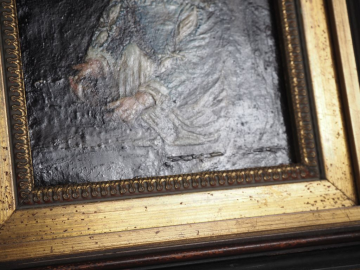 CORNELIS DE VOS (attribué à). "portrait d'enfant" Huile sur cuivre  Di