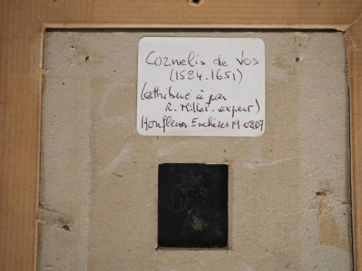 CORNELIS DE VOS (attribué à). "portrait d'enfant" Huile sur cuivre  Di