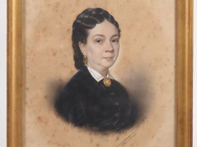 DIDIE.  "portrait de jeune fille" et "portrait de dame" 2 différents p