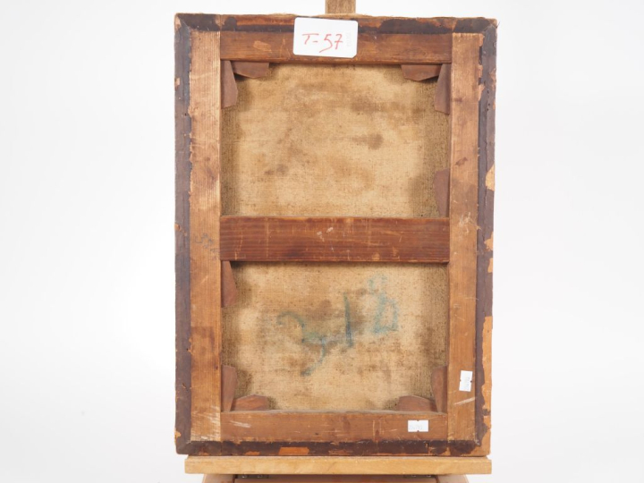 Ecole française XIXème.  "Vierge martyre" Huile sur toile Dim. 46,5 x 