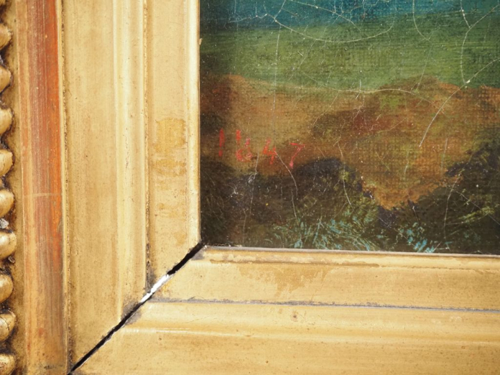 Jean Baptiste CHATIGNY.  Ecole française XIXème.  "portrait de jeune h