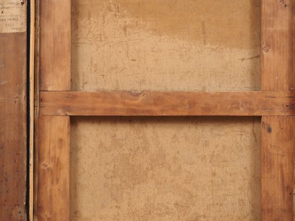 Laurent GUETAL.  "paysage au moulin et à la chute d'eau" Huile sur toi