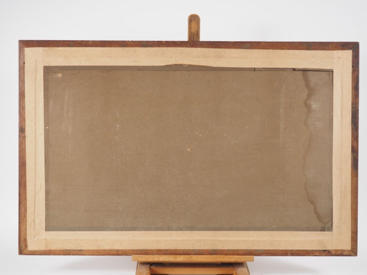 G. MILINER-THIESSARD. "nature morte aux hortensias et aux livres" Aqua