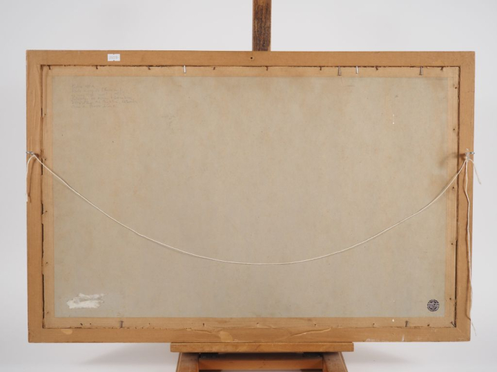 Pedro NEA.  6 dessins dans un même encadrement "Etudes : personnages e