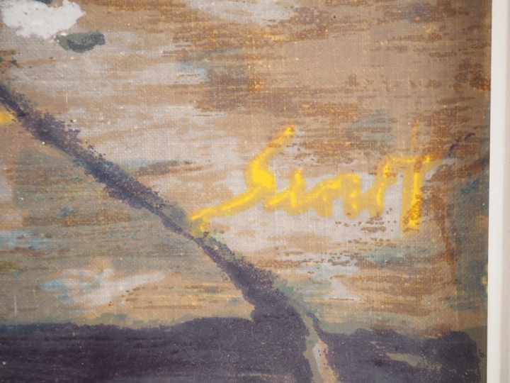 SINTI.  "bouquet de fleurs" Huile sur toile, signée en bas à droite Di