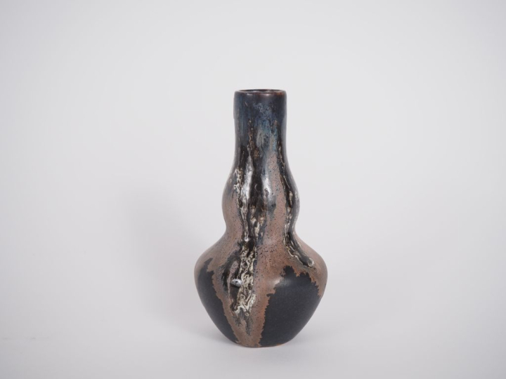 A. MAUNIER.  Service à crème en céramique polychrome de Vallauris : un