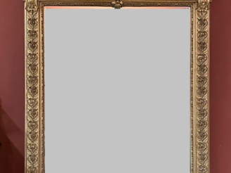 Vente aux enchères Très belle glace de cheminée Napoléon III de style Louis XIV en bois e