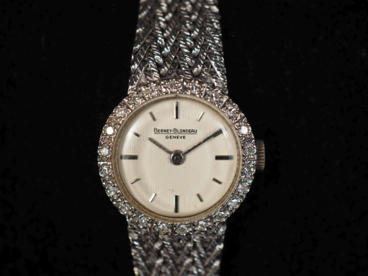 BERNEY-BLONDEAU, Genève Montre bracelet de dame, boitier et bracelet e