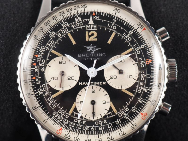 BREITLING, Navitimer Ref. 806 Montre bracelet en acier.  Boitier rond,
