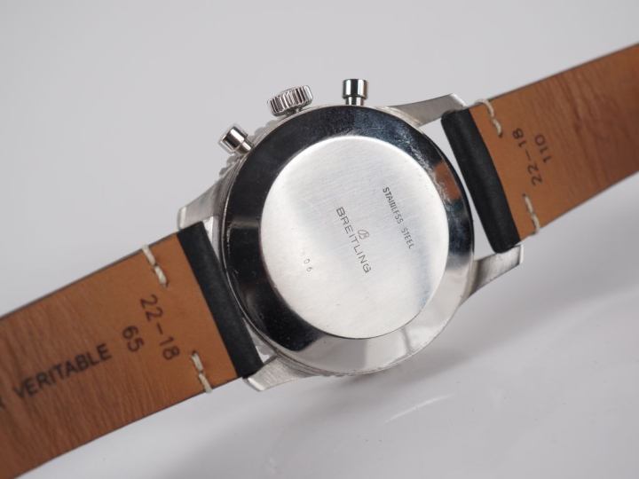 BREITLING, Navitimer Ref. 806 Montre bracelet en acier.  Boitier rond,