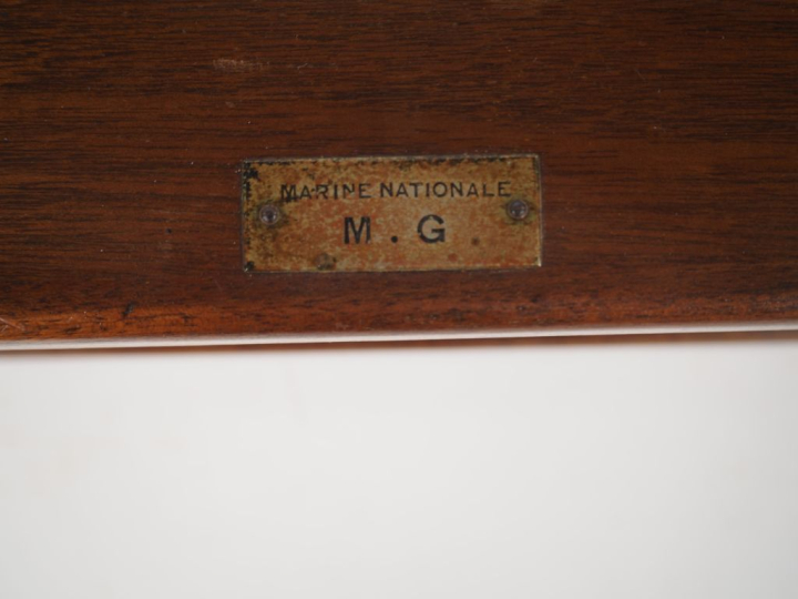 Baromètre holostérique de la Marine Nationale, dans son coffret. Dim. 