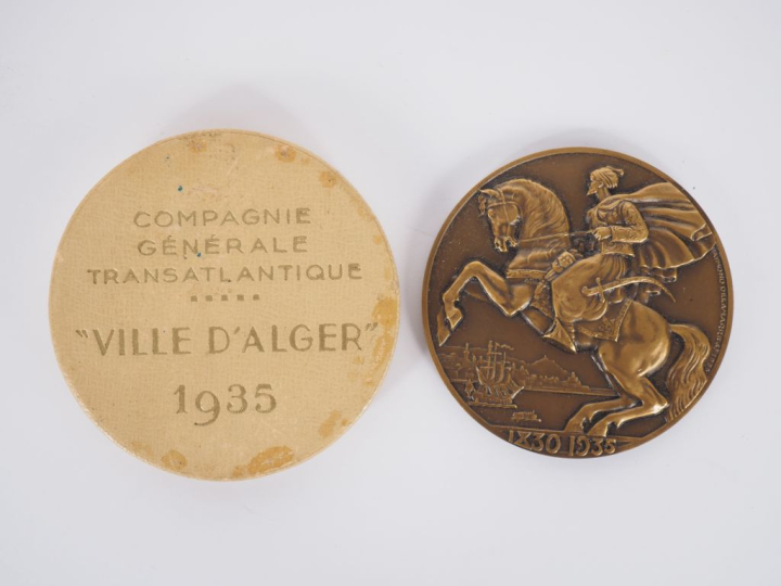 DELAMARRE. Médaille en bronze pour la Compagnie Générale Transatlantiq