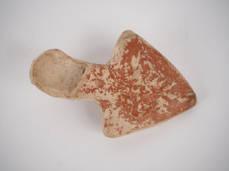 Vente aux enchères Réflecteur de lampe romaine en terre cuite. 9 cm. Expert : Jean-Sylvai