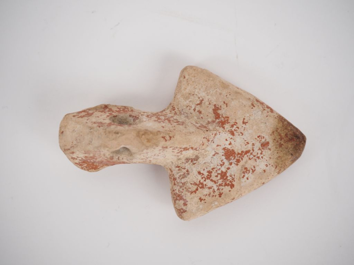 Réflecteur de lampe romaine en terre cuite. 9 cm. Expert : Jean-Sylvai