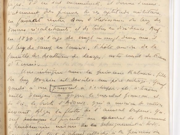 [ALGÉRIE]. CONSTANTIN-WEYER (M.). LE GÉNÉRAL YUSUF. 8 pages sur 8 feui