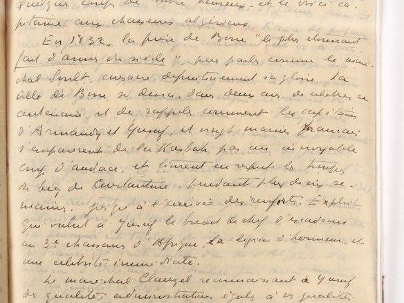 [ALGÉRIE]. CONSTANTIN-WEYER (M.). LE GÉNÉRAL YUSUF. 8 pages sur 8 feui