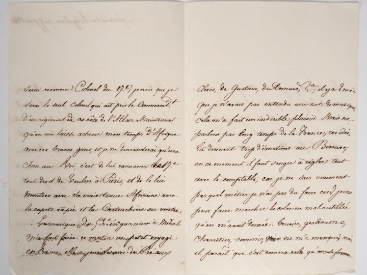 [ALGÉRIE]. ORLÉANS (Henri d’). LETTRE AUTOGRAPHE SIGNÉE « Votre respec