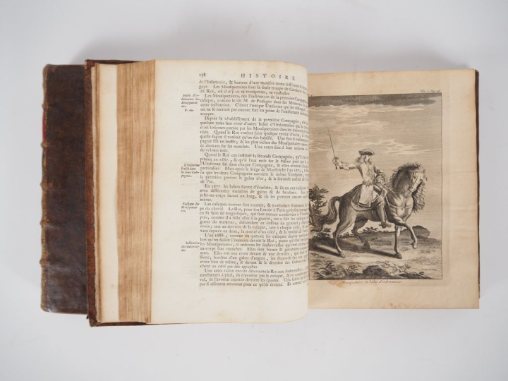 DANIEL (Gabriel). HISTOIRE DE LA MILICE FRANÇOISE. Amsterdam, Aux Dépe