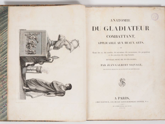 Vente aux enchères SALVAGE (J.-G.). ANATOMIE DU GLADIATEUR COMBATTANT, applicable aux Bea
