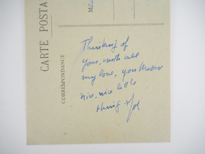 BOUSQUET (Joë). MAGNIFIQUE CORRESPONDANCE INÉDITE ADRESSÉE À GINETTE A