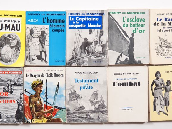 MONFREID (Henry de). ENSEMBLE DE 26 OUVRAGES, la plupart DÉDICACÉS À J
