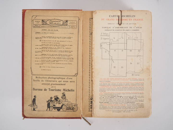 MICHELIN. Guide rouge 1922. (Accidents et frottements).