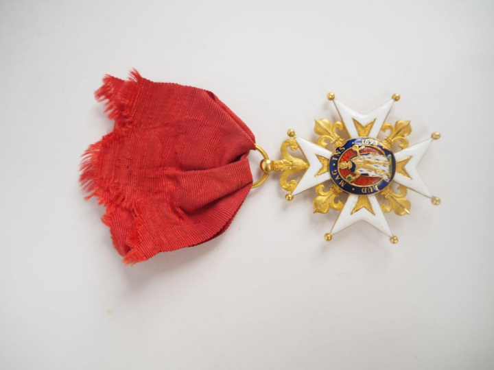 FRANCE  ORDRE ROYAL ET MILITAIRE DE SAINT-LOUIS Croix de chevalier d’é