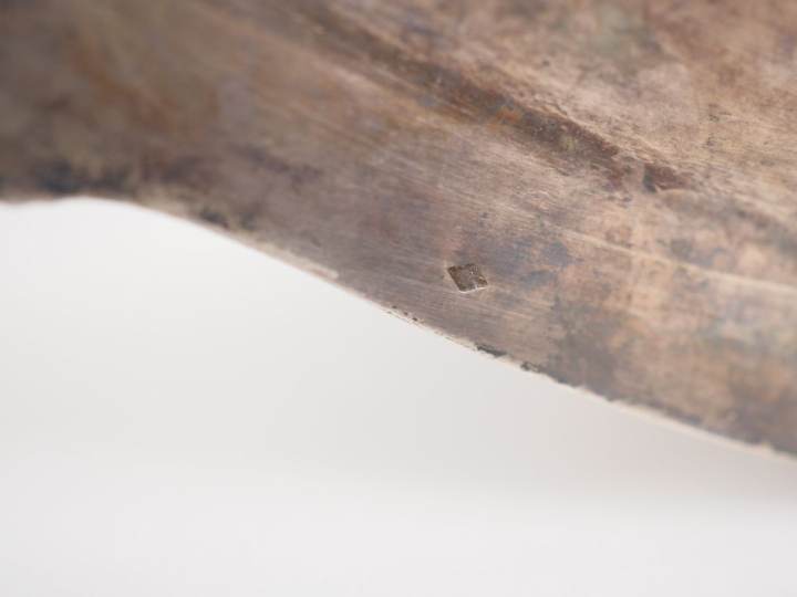 Ravissante saucière de style Louis XV en argent 925, poinçon Minerve, 